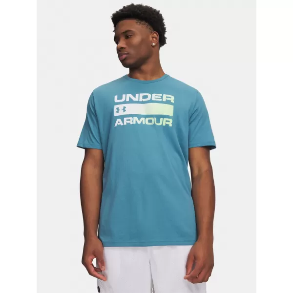  Pánske tričko UNDER ARMOUR TEAM ISSUE WORDMARK SS 1329582-466 MODRÁ 