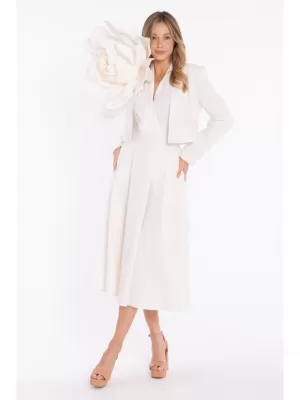 Dámska sukňa STYLOVE S430 CREAM