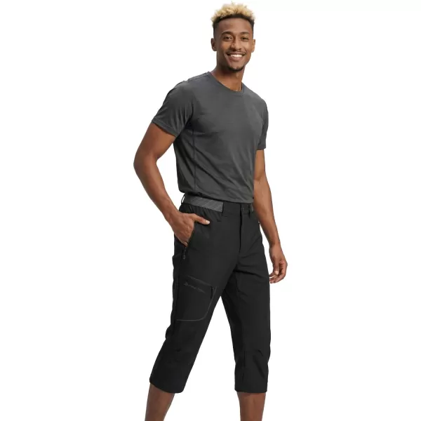  Pánske capri nohavice ALPINE PRO WEDER 2 BLACK 