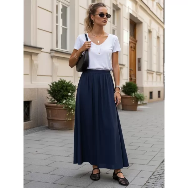  Dámska sukňa DSTREET CY0451 TMAVO MODRÁ 