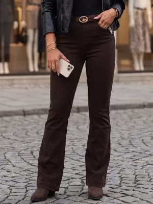 Dámske nohavice DSTREET UY3135 HNEDÁ