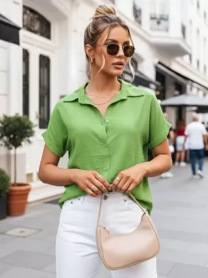Dámska košeľa DSTREET DY0290 ZELENÁ