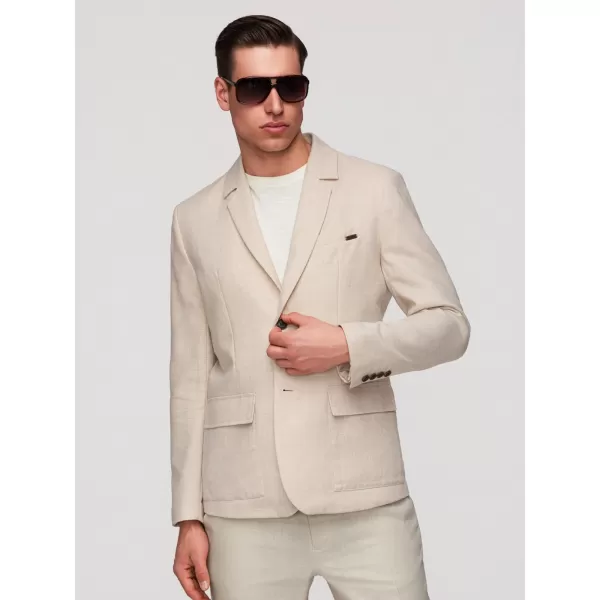  Pánske sako OMBRE M169 BEIGE 