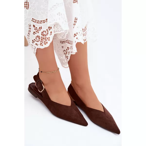  Dámske baleríny BOTO 9755 BROWN 