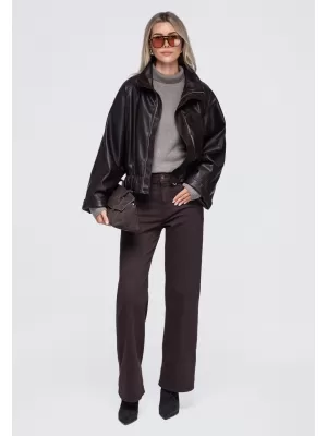 Dámska bunda OMBRE OW-JT-E0007 BROWN