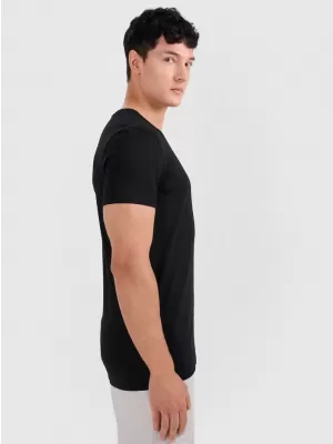 Pánske tričko 4F RMM00TTSHM3248 DEEP BLACK