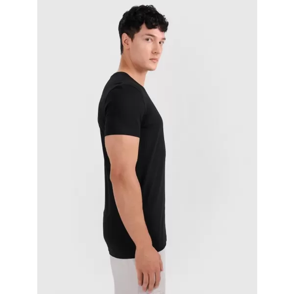  Pánske tričko 4F RMM00TTSHM3248 DEEP BLACK 