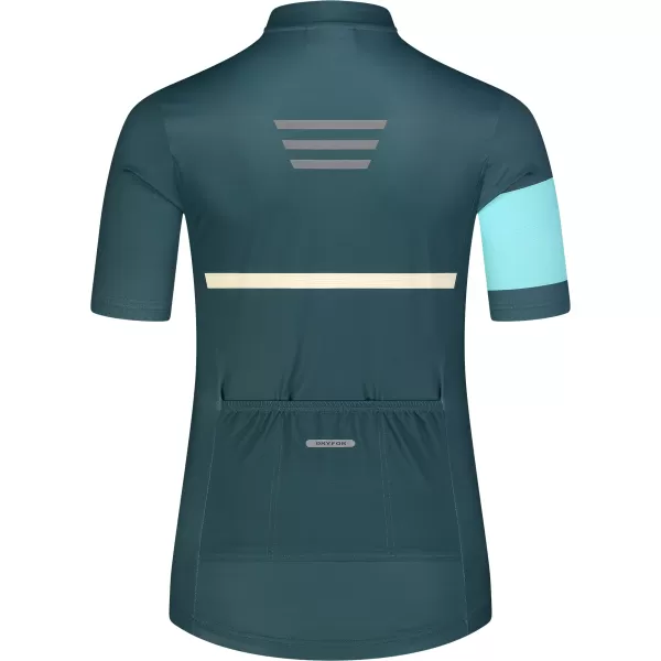  Dámsky cyklo dres NORDBLANC ENTHUSIAST NBSLF8084 ZELENÁ 