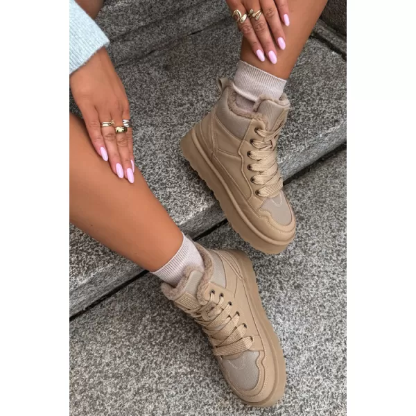  Dámske snehule BIG STAR SHOES UU274166 BEIGE 