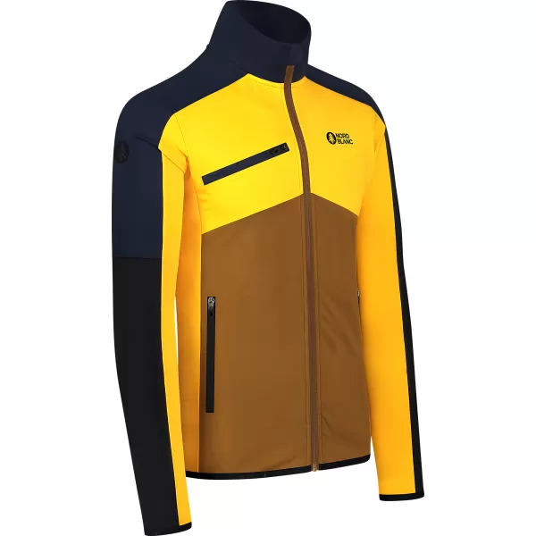  Pánska powerfleece mikina NORDBLANC CUSP NBSFM8334 ŽLTÁ 
