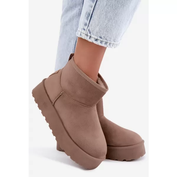  Dámske snehule BIG STAR SHOES UU274224 BEIGE 