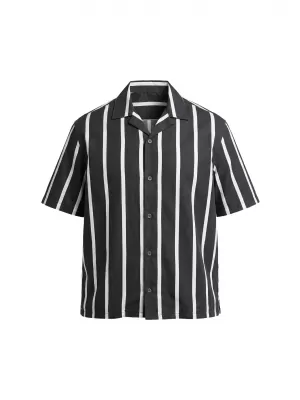 Pánska košeľa URBAN CLASSICS TB8429-00826 BLACK/WHITE