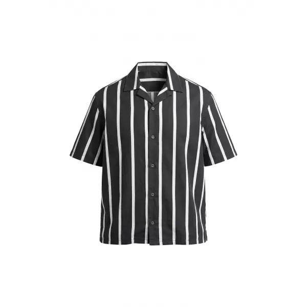  Pánska košeľa URBAN CLASSICS TB8429-00826 BLACK/WHITE 