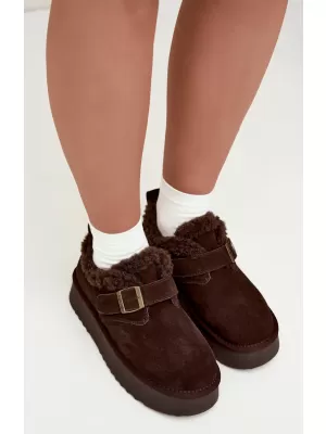 Dámske snehule BIG STAR SHOES UU274319 BROWN/BEIGE