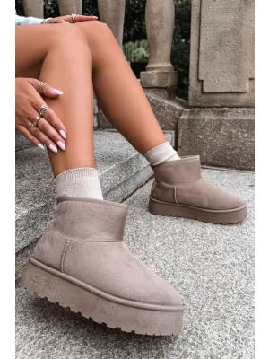 Dámske snehule BIG STAR SHOES UU274224 BEIGE