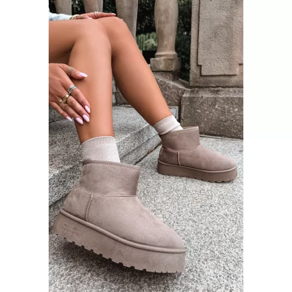  Dámske snehule BIG STAR SHOES UU274224 BEIGE 