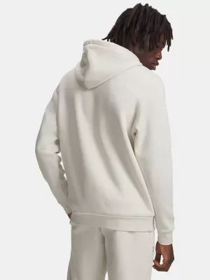Pánska mikina UNDER ARMOUR ICON FLEECE HOODIE 1373880-110 BIELA