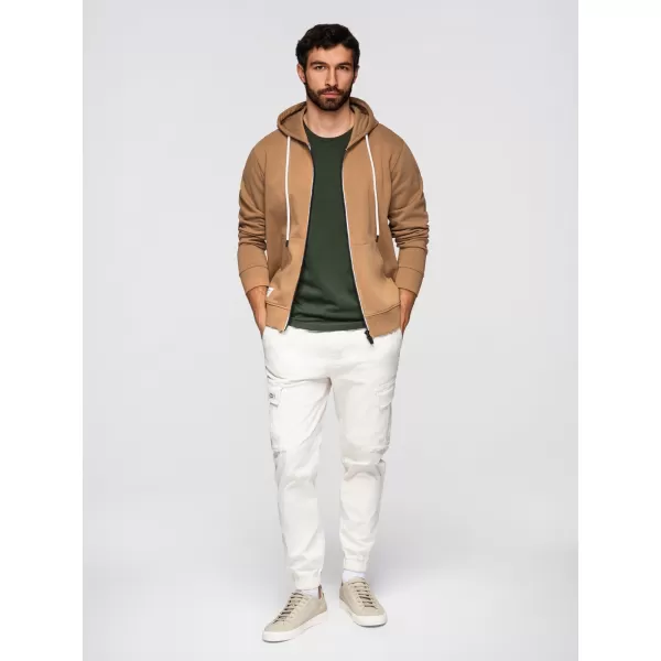  Pánska mikina OMBRE OM-SSBZ-0272 BROWN 