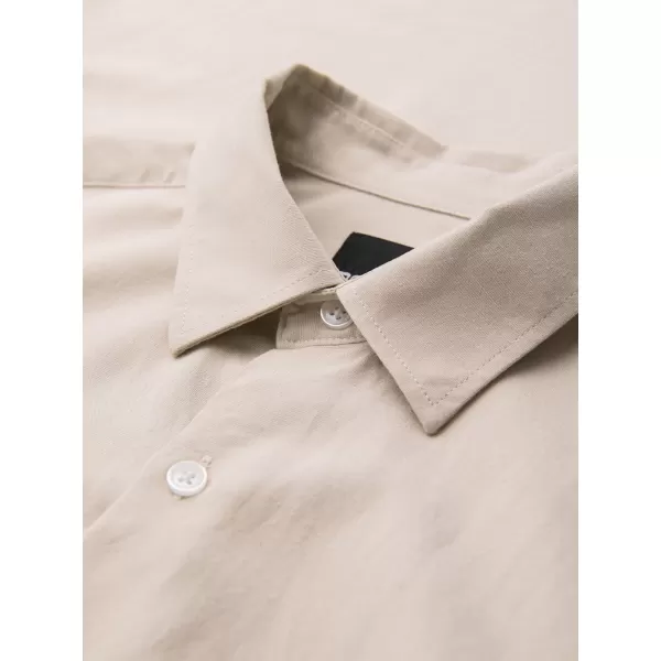  Pánska košeľa OMBRE OM-SHCS-0190 BEIGE 