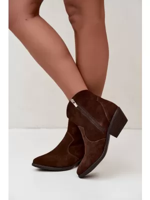 Dámske členkové topánky BIG STAR SHOES SS274463 HNEDÁ