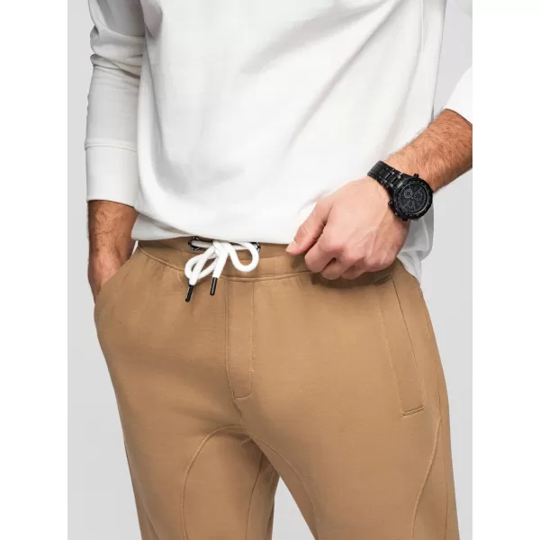  Pánske tepláky OMBRE OM-PABS-0305 BROWN 
