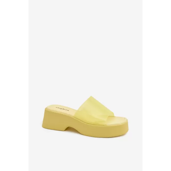  Dámske šľapky BOTO 78-146 YELLOW 