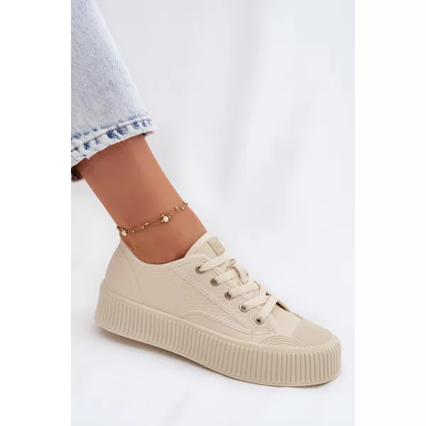  Dámske tenisky BIG STAR SHOES TT274271 BEIGE 