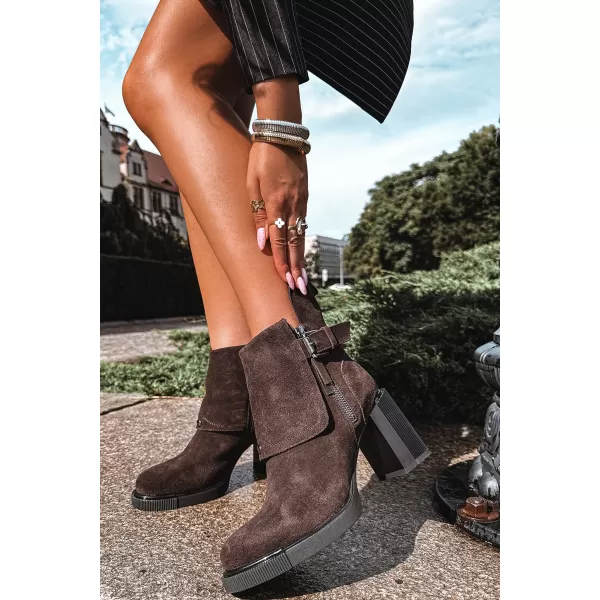  Dámske čižmy VINCEZA 91152 CHOCOLATE 