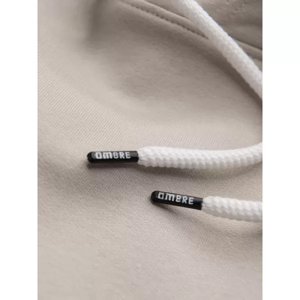  Pánska mikina OMBRE OM-SSBN-0270 LIGHT BEIGE 