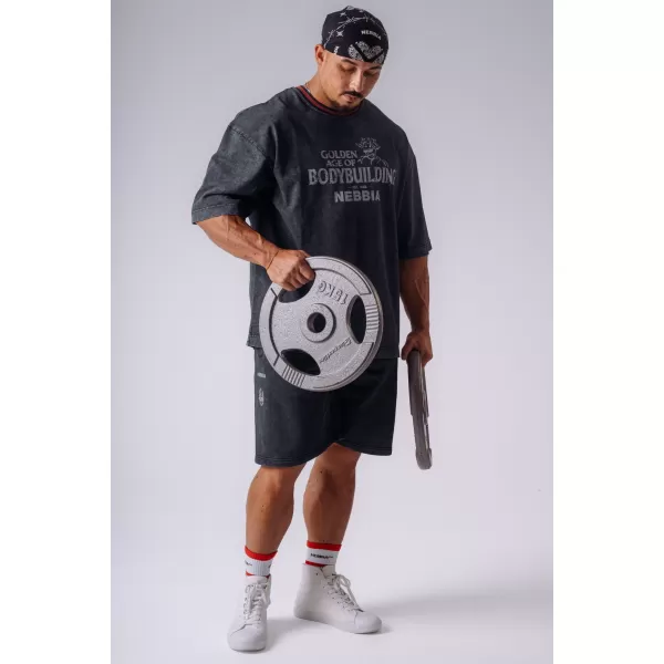  Pánske tričká NEBBIA OLYMPIA HEAVYWEIGHT COTTON 941 BLACK 