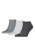 Ponožky PUMA UNISEX SNEAKER PLAIN 3P 93862416 ANTHRACIT/L MEL GREY/M MEL GREY