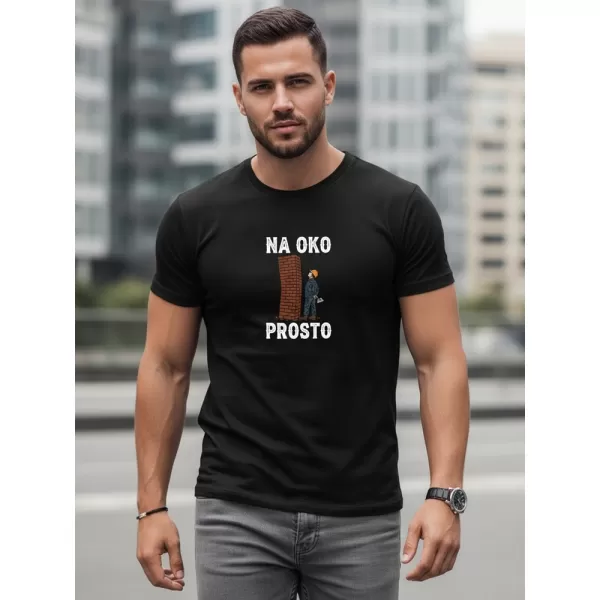  Pánske tričko DSTREET NX0107R-BK ČIERNA 