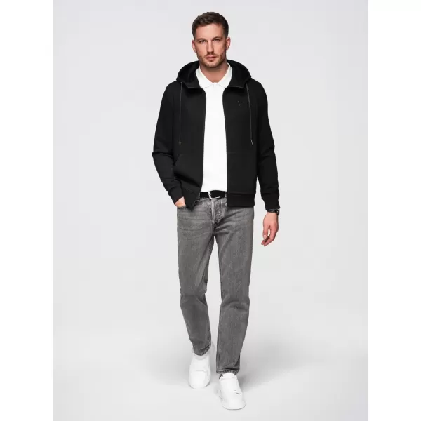  Pánska mikina OMBRE OM-SZBC-0196 BLACK 