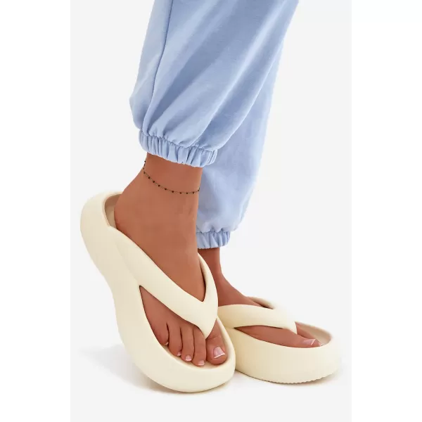  Dámske žabky BOTO SS-125 BEIGE 