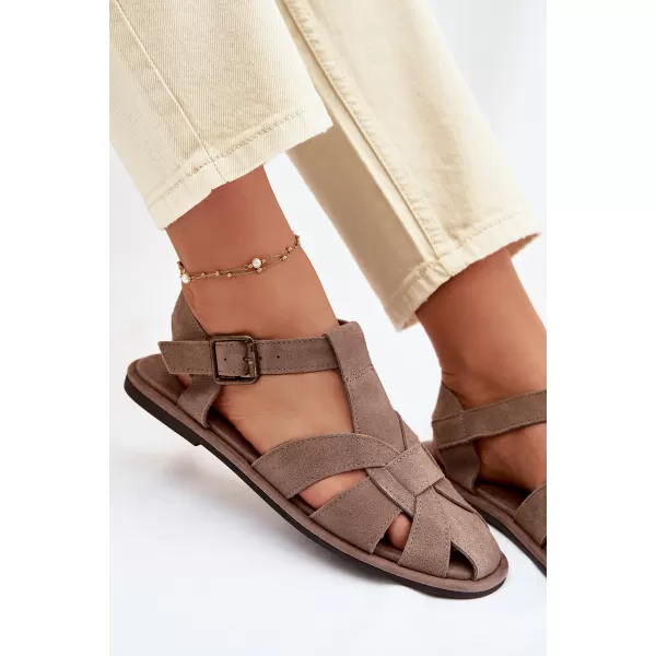  Dámske sandále BIG STAR SHOES TT274250 BEIGE 
