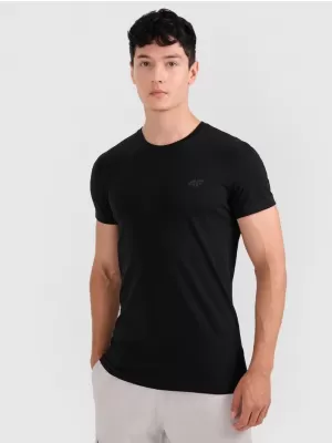 Pánske tričko 4F RMM00TTSHM3248 DEEP BLACK