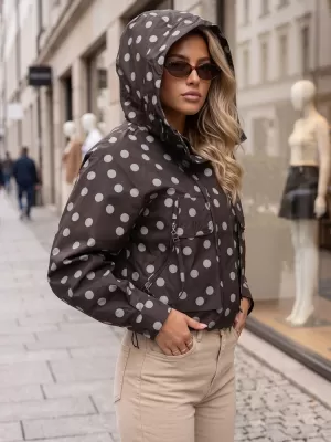 Dámska bunda DSTREET TY6036 HNEDÁ