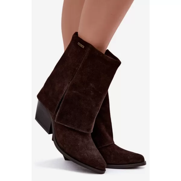  Dámske čižmy BIG STAR SHOES UU274115 BROWN/BEIGE SHADOWS 