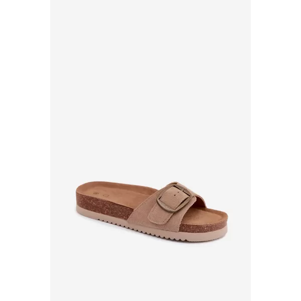  Dámske šľapky BOTO 2833 KHAKI 
