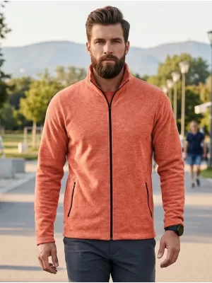 Pánska micro fleece mikina MALFINI FACTOR 852 SUNSET MELÍR