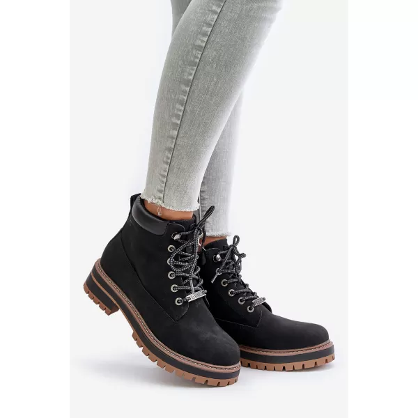  Dámske členkové topánky BIG STAR SHOES OO274A290 BLACK 