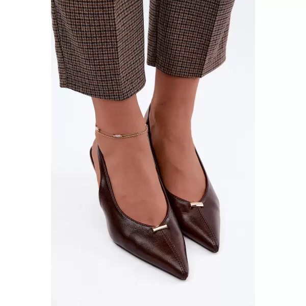  Dámske lodičky BOTO T680 BROWN 
