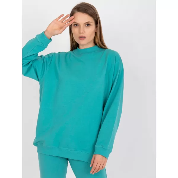  Dámska mikina BASIC FEEL GOOD AP-BL-A-R001 TURQUOISE 