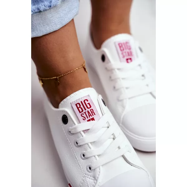  Dámske tenisky BIG STAR SHOES GG274005 WHITE/RED 