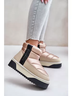 Dámske snehule D.FRANKLIN DFSH371010 BEIGE