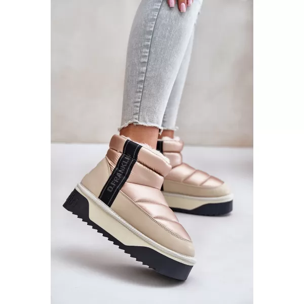  Dámske snehule D.FRANKLIN DFSH371010 BEIGE 