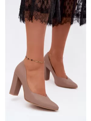 Dámske lodičky ZAZOO 853 BROWN