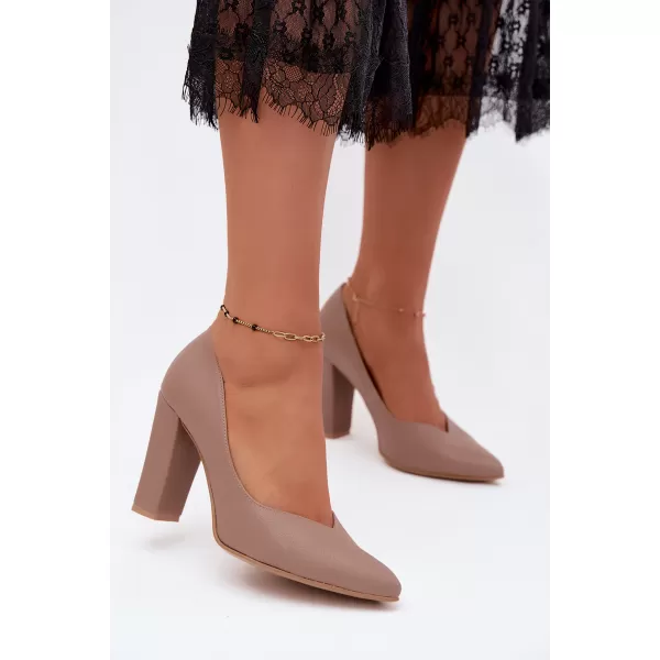  Dámske lodičky ZAZOO 853 BROWN 