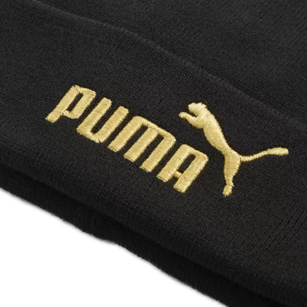  Čiapka PUMA ESS GOLD NO.1 LOGO MID CROWN BEANIE 02757501 PUMA BLACK 