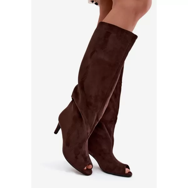  Dámske čižmy BOTO LA3153 BROWN 